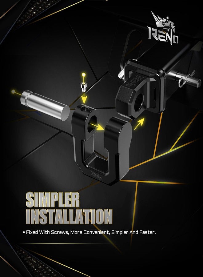 RENO 3/4" D Ring Shackle, 68,000 lbs Break Strength with 7/8" Inch Pin Universal Use with Tow Strap Winch for Off-Road Truck ATV UTV SUV Recovery Towing Trailer (Aluminum, 2 Pack, Black) - Image 4